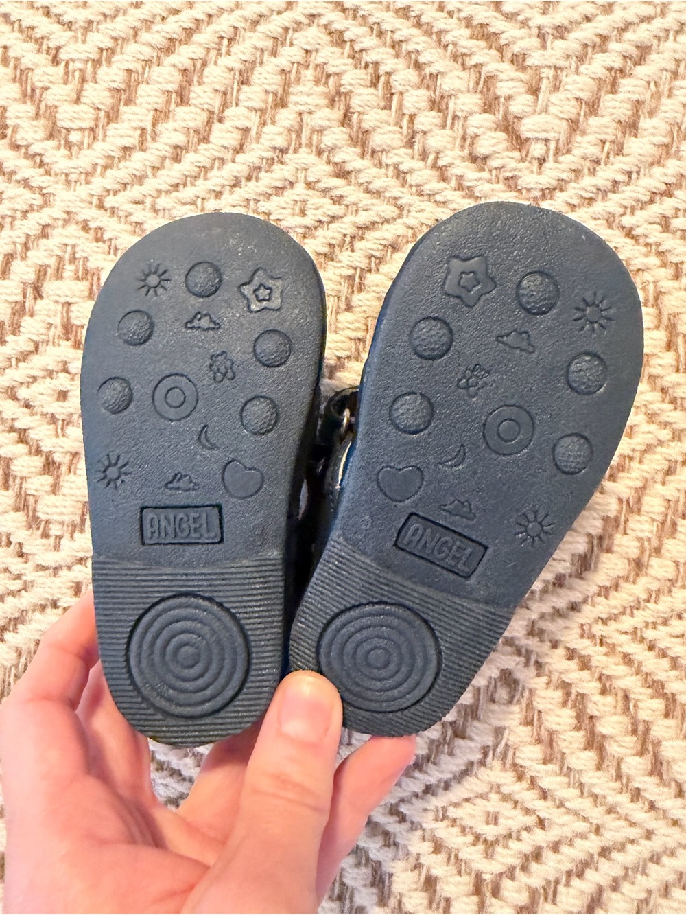 NWOT Angel Baby Navy Fisherman Sandal - Picture 2 of 2